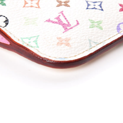 Louis Vuitton Monogram Multicolor Key Pouch White Litchi 9 of 14