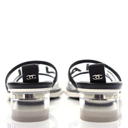 Chanel PVC Lambskin Logo Mules 35.5 Black 7 of 11