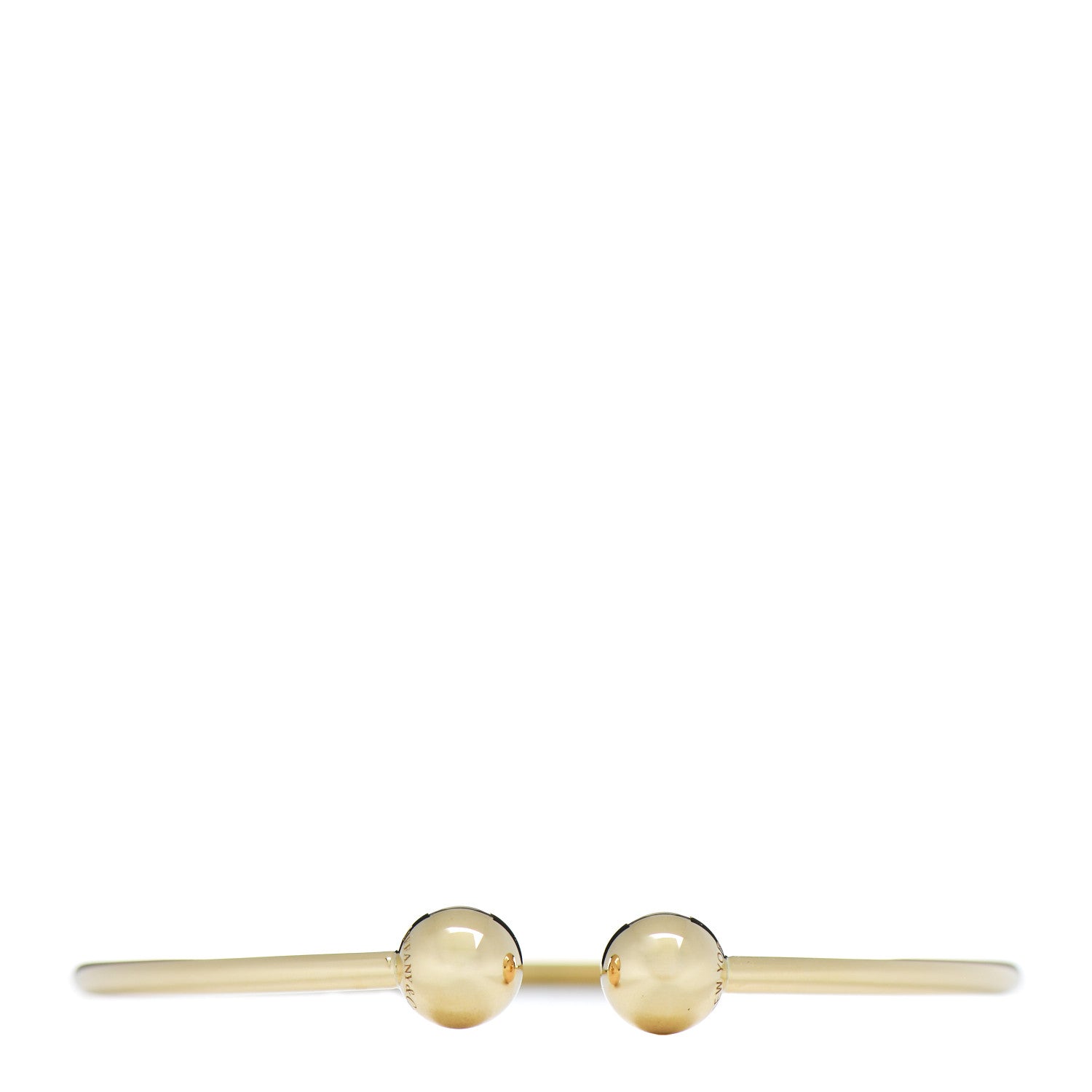Tiffany 18K Yellow Gold HardWear Ball Wire Bracelet 1 of 4