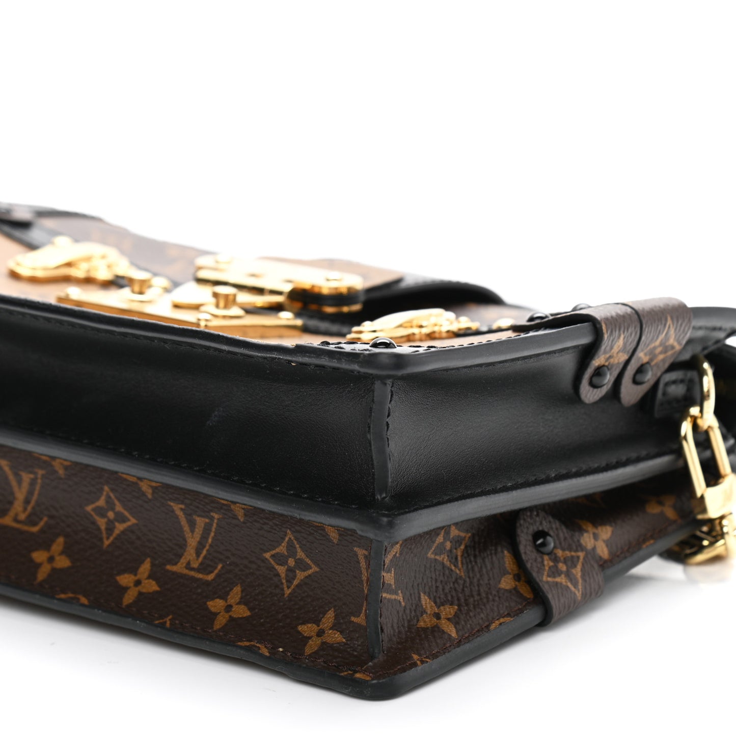 Reverse Monogram Trunk Clutch