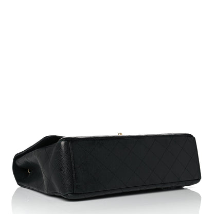 Chanel Caviar Quilted Maxi Single Flap Black 4 of 14