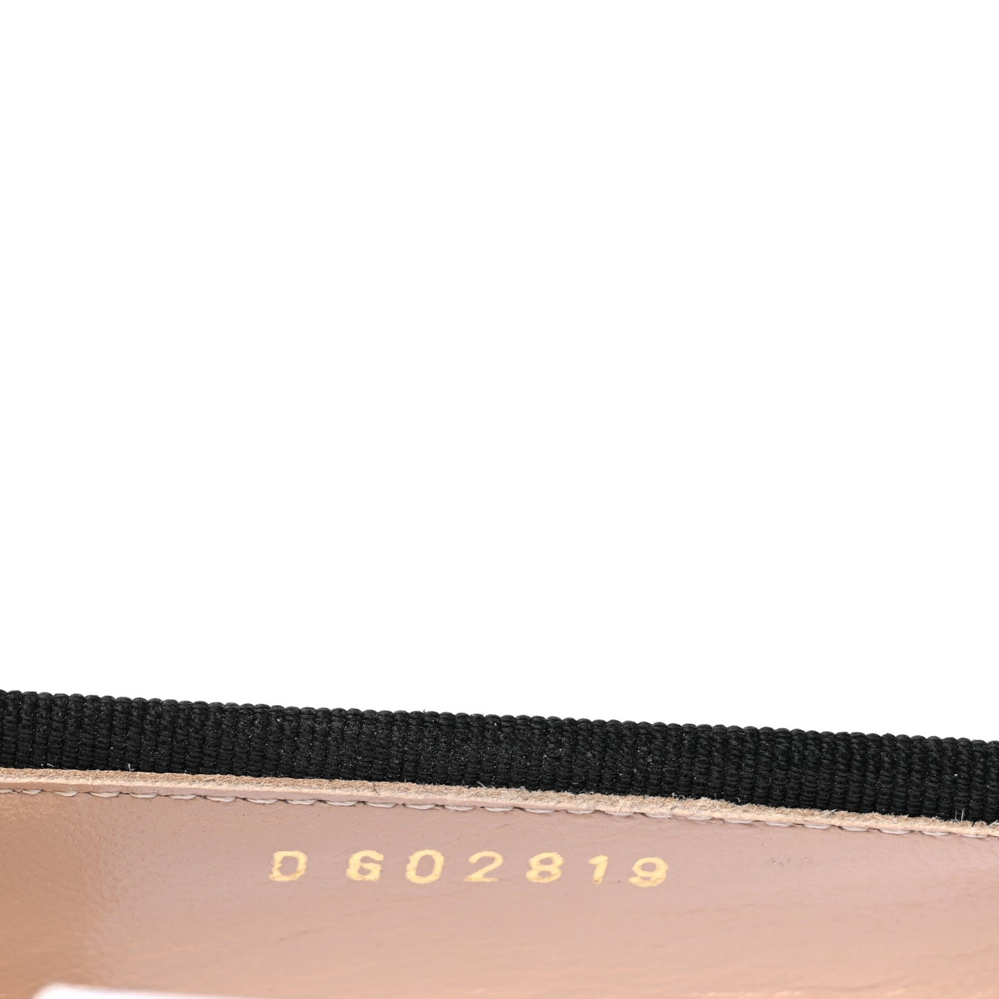 Lambskin Cap Toe Ballerina Flats 37.5 Black Gold