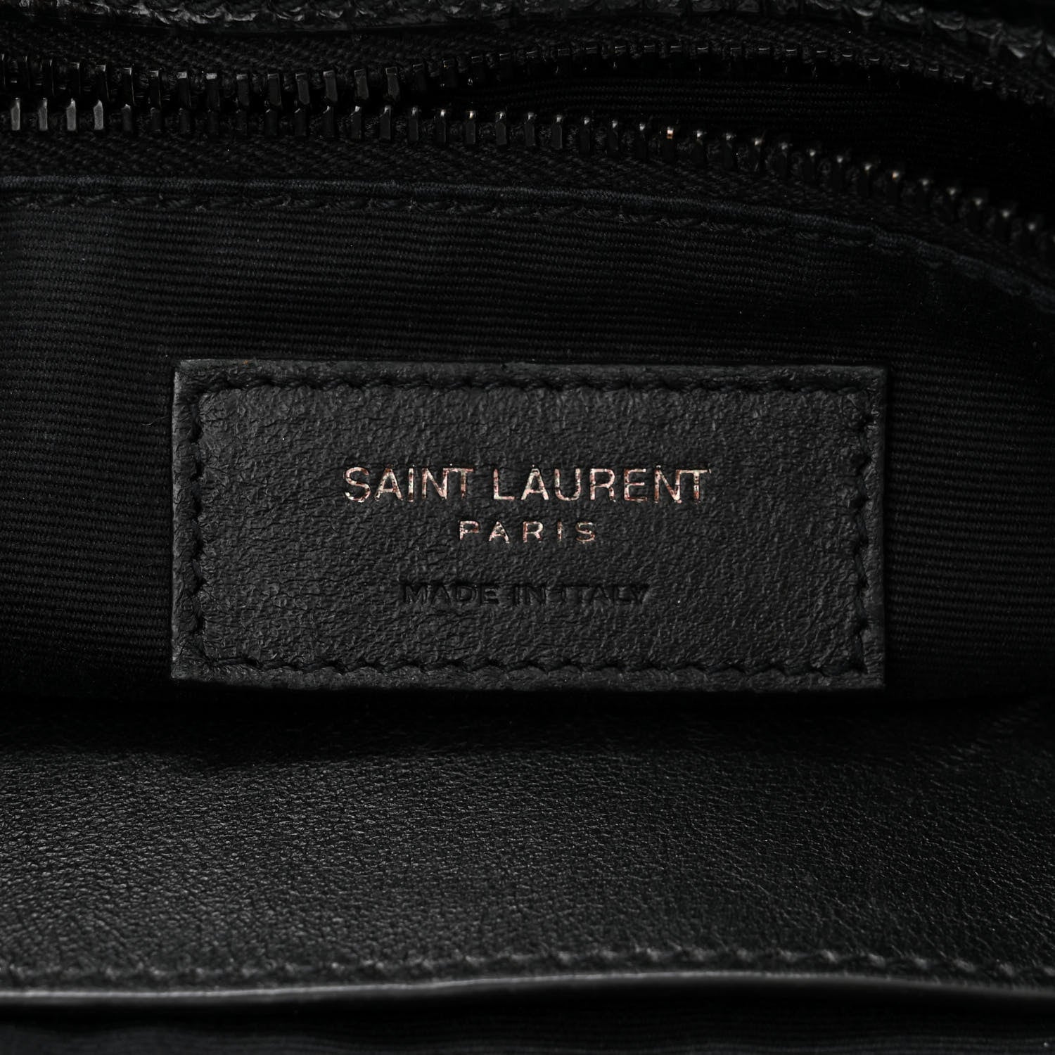 Saint Laurent Crinkled Calfskin Matelasse Monogram Medium Niki Chain Satchel Black 6 of 11