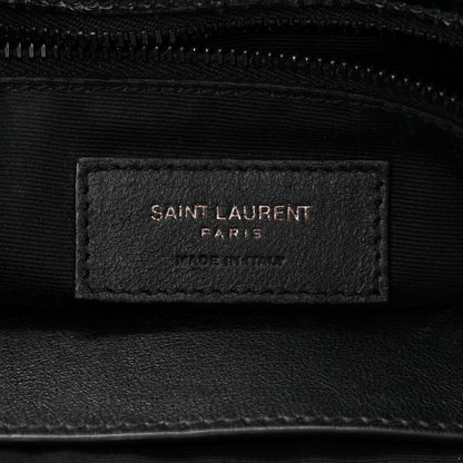 Saint Laurent Crinkled Calfskin Matelasse Monogram Medium Niki Chain Satchel Black 6 of 11