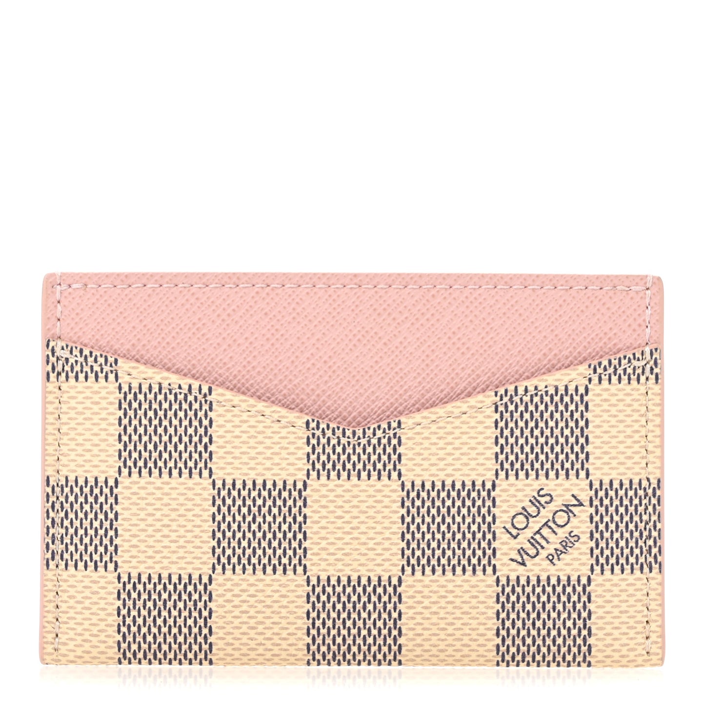 Damier Azur Daily Card Holder Rose Ballerine