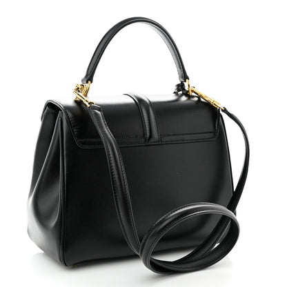Celine Satinated Calfskin Small 16 Top Handle Bag Black 3 of 11