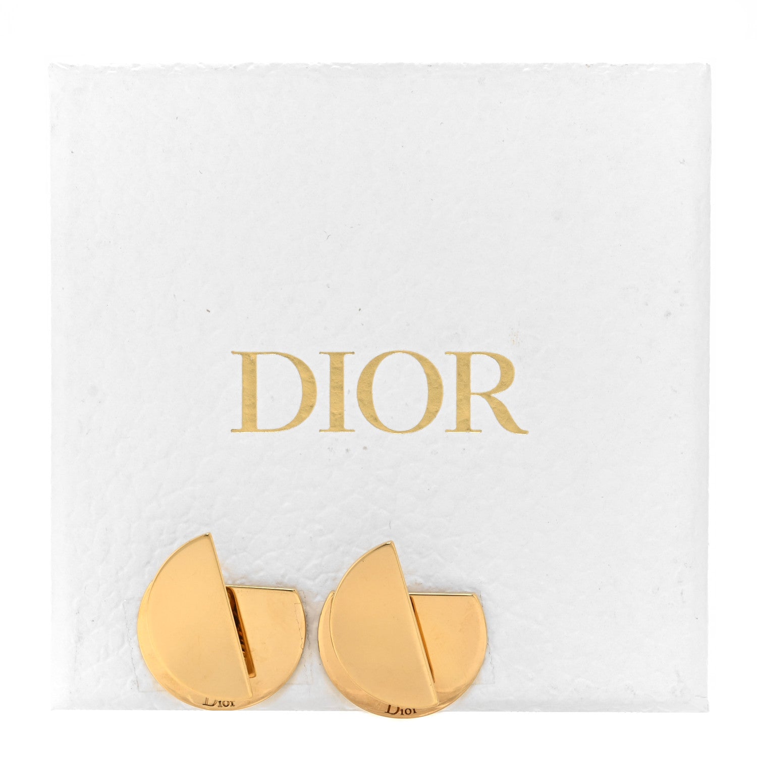 Christian Dior Half Moon Earring Gold 5 of 5