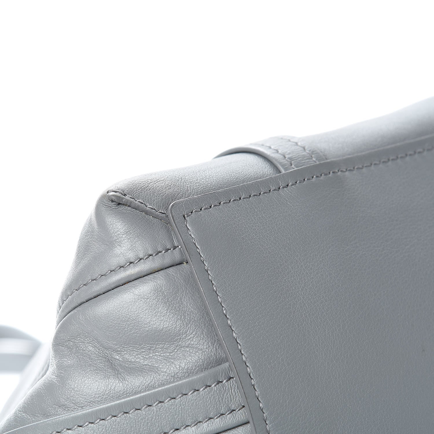 Balenciaga Calfskin Large Laundry Cabas Tote Gris Pyrite 10 of 14