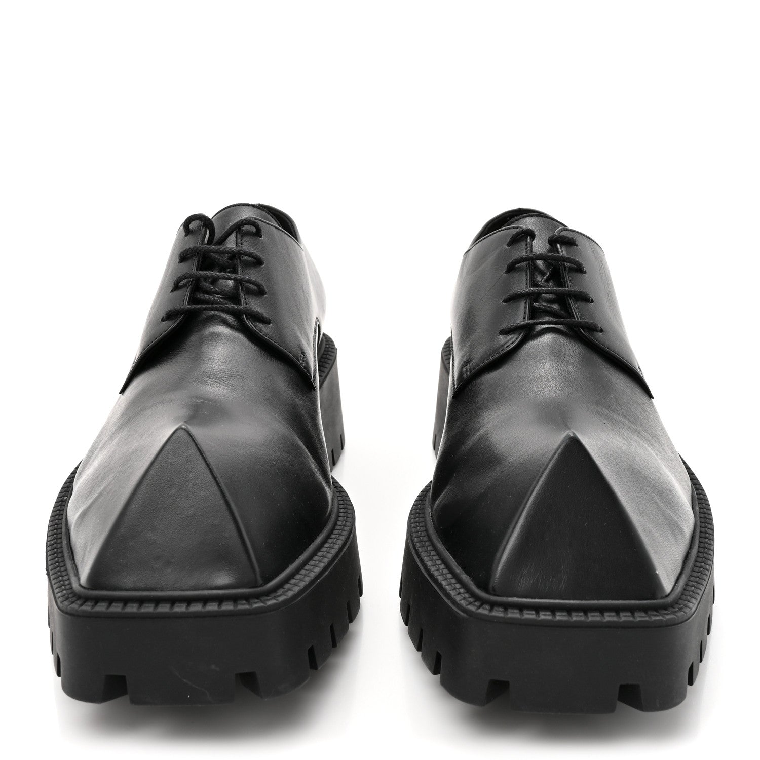 Balenciaga Calfskin Trooper Derby Loafers 39 Black 1827921