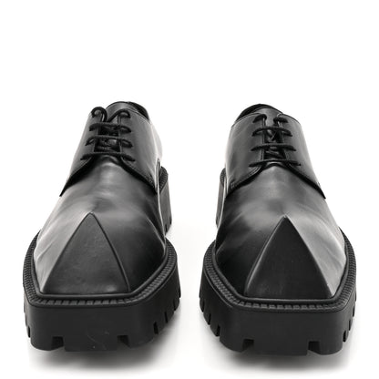 Balenciaga Calfskin Trooper Derby Loafers 39 Black 3 of 9
