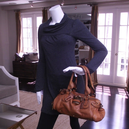 Chloe Leather Paddington Tote Brown 2 of 17
