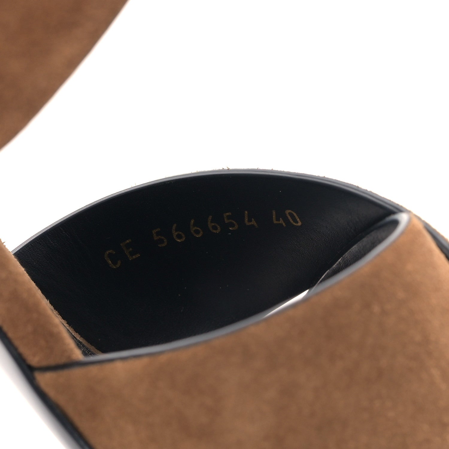 Saint Laurent Suede Oak Mule Sandals 40 Camel 8 of 9