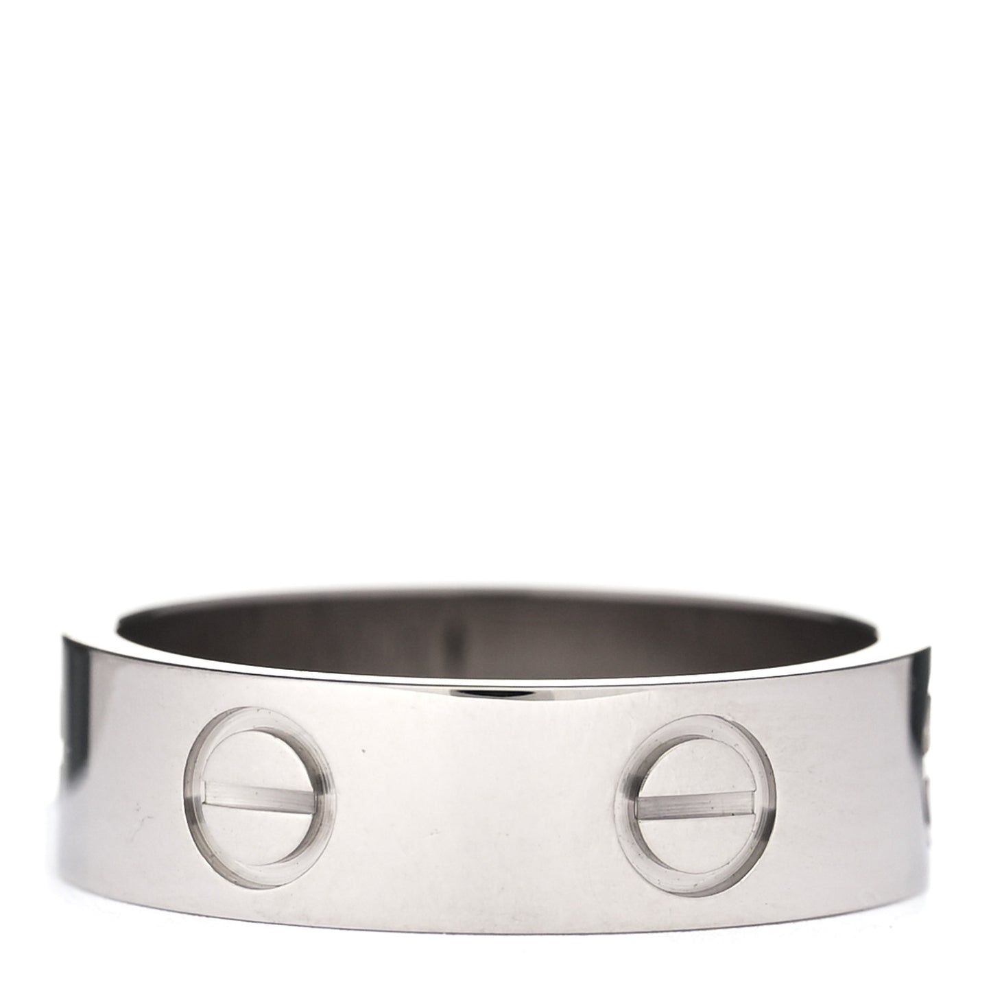 18K White Gold 5.5mm LOVE Ring 53 6.25