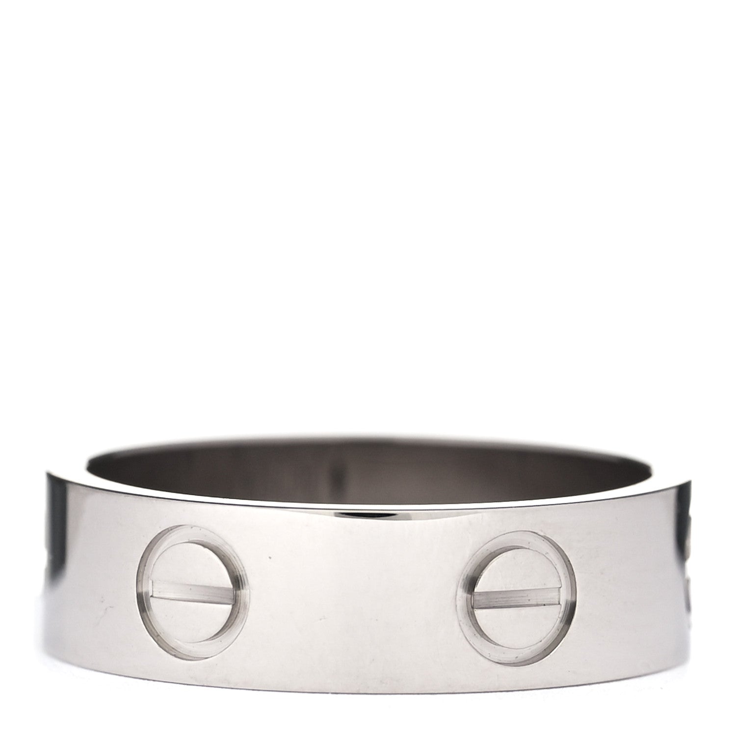 Cartier 18K White Gold 5.5mm LOVE Ring 53 6.25 3 of 5