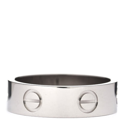 Cartier 18K White Gold 5.5mm LOVE Ring 53 6.25 3 of 5