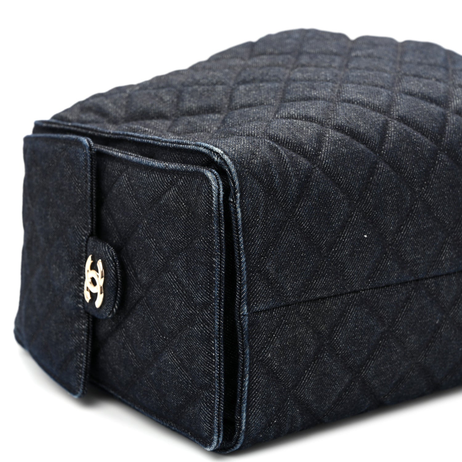 Chanel Denim Quilted Medium Chanel 25 Handbag Dark Blue 10 of 11