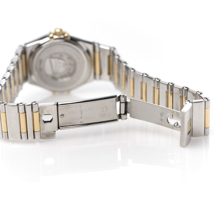 Omega Stainless Steel 18K Yellow Gold Diamond Bezel Mother of Pearl 23mm Constellation My Choice Quartz Watch 895.1243 6 of 7