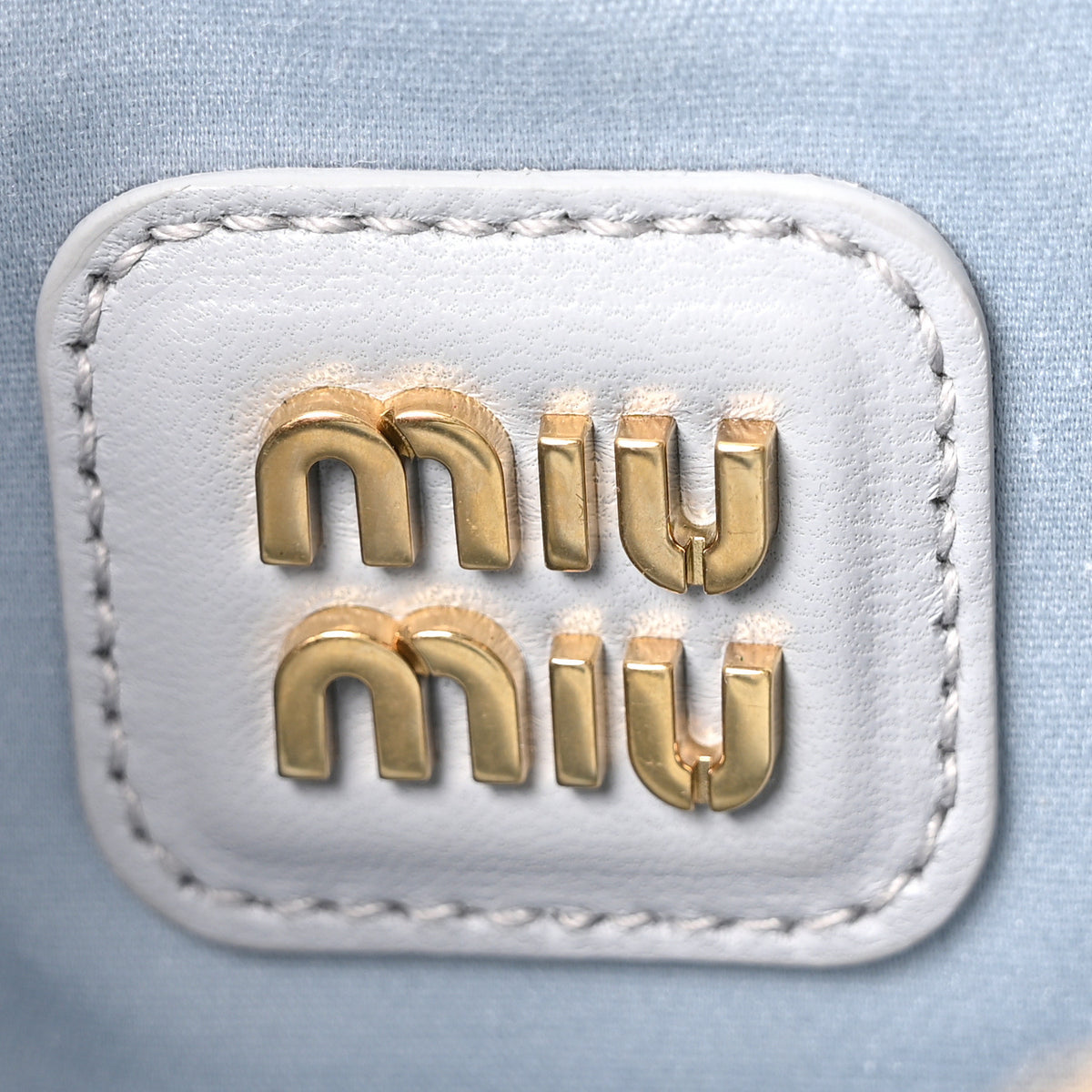 Miu Miu Nappa Matelasse Small Arcadie Cornflower 6 of 11