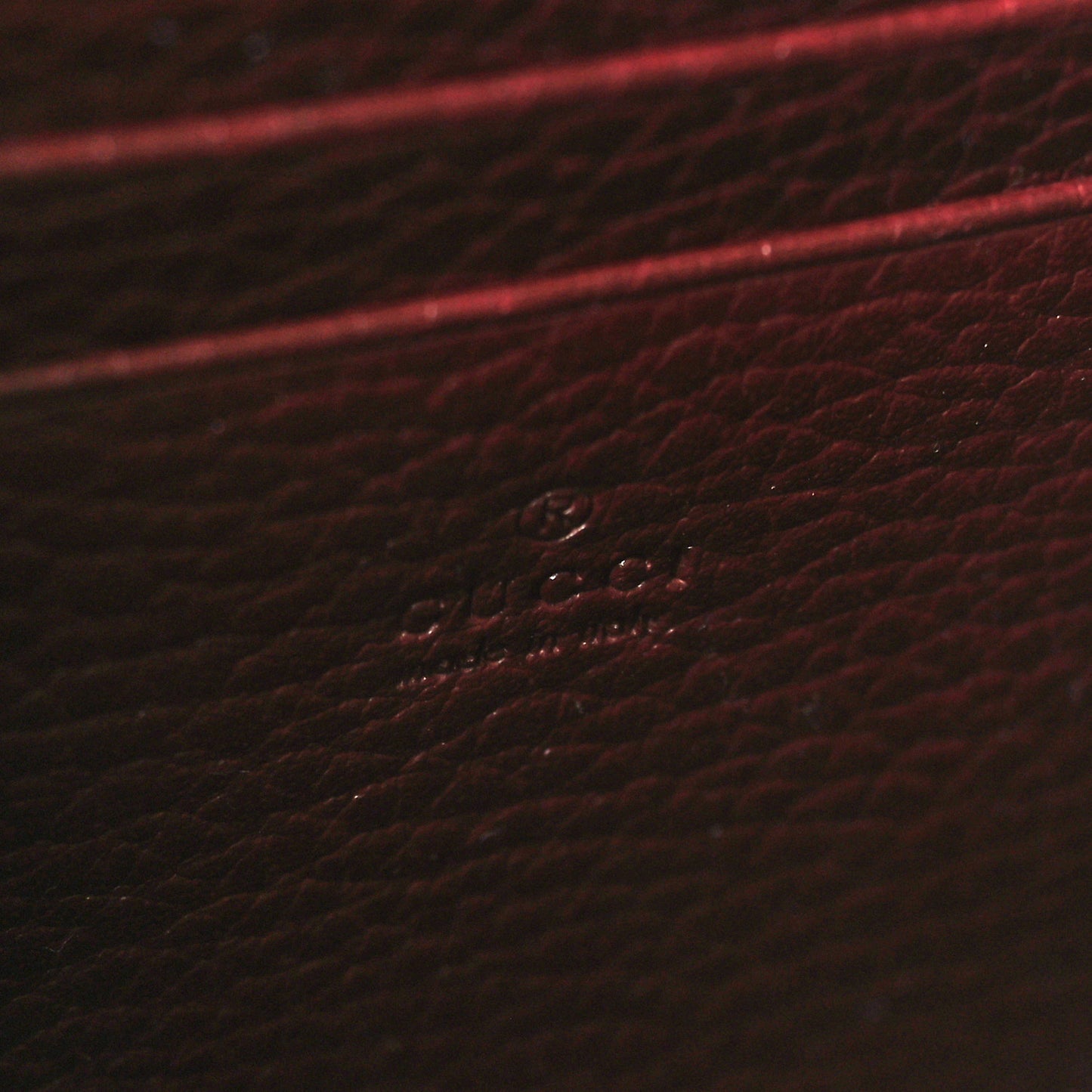 Dollar Calfskin Crystal Mini Dionysus Chain Wallet Vintage Bordeaux
