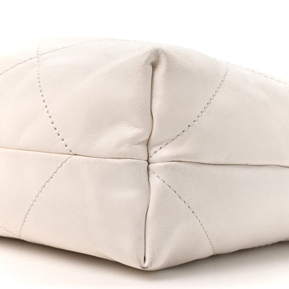 Chanel Shiny Calfskin Quilted Small Chanel 22 White 11 of 13