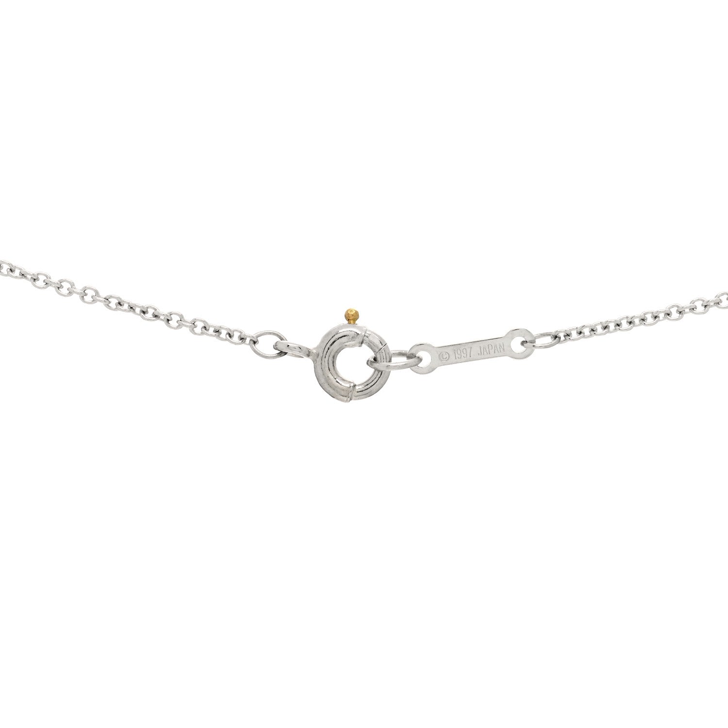 Tiffany Platinum Diamond Small Bezel Set Victoria Necklace 4 of 5