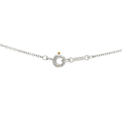 Tiffany Platinum Diamond Small Bezel Set Victoria Necklace 4 of 5