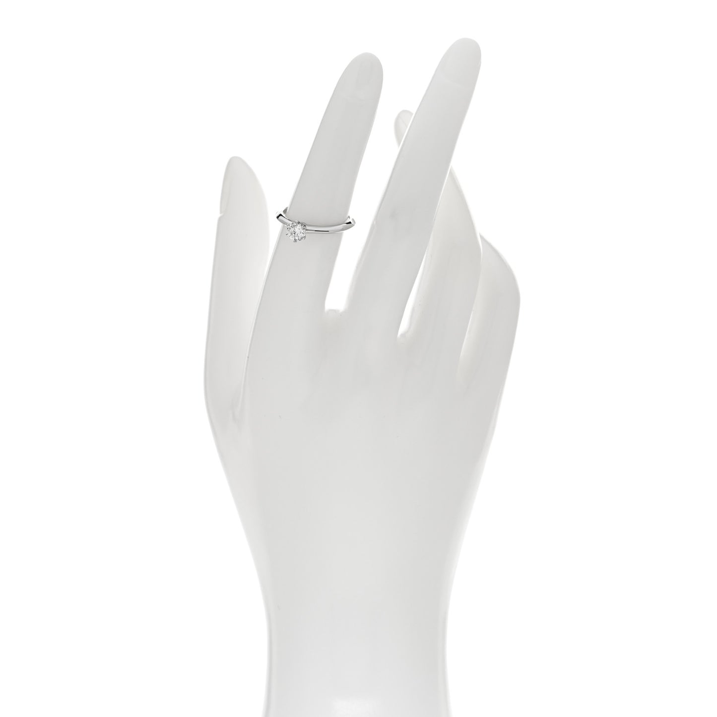Platinum Diamond .39ct Solitaire Engagement Ring 51 5.75