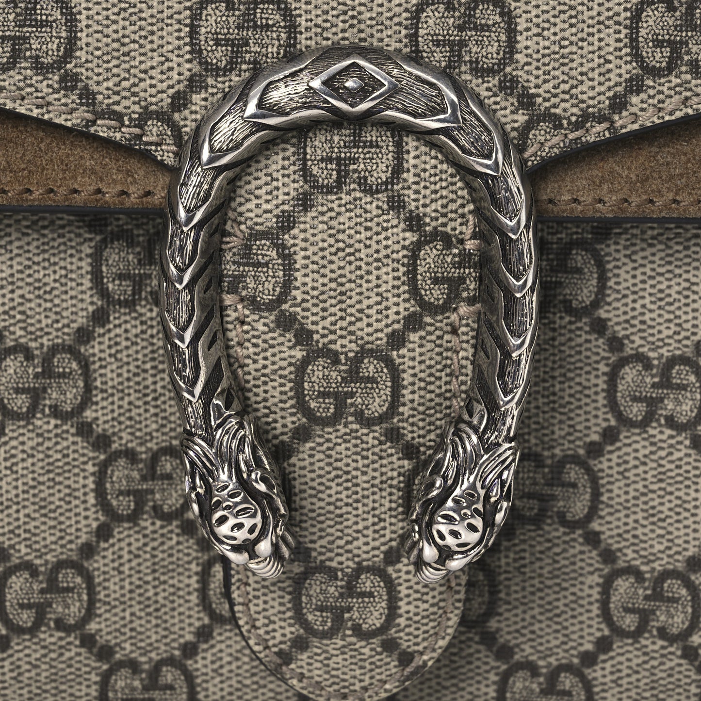 GG Supreme Monogram Mini Dionysus Shoulder Bag Taupe
