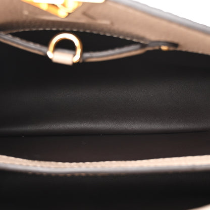 Louis Vuitton Taurillon Capucines BB Galet 5 of 9