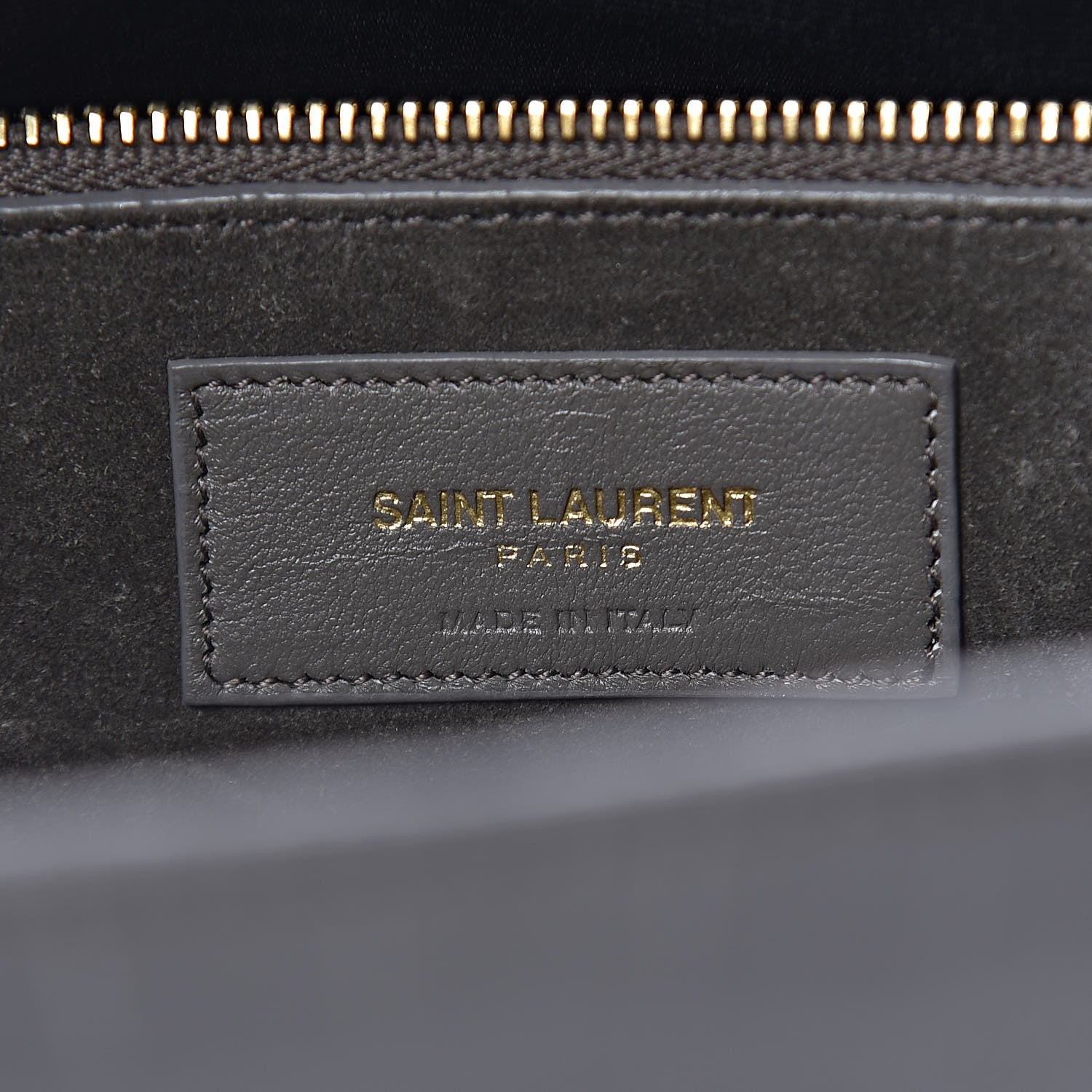 Saint Laurent Calfskin Crocodile Embossed Small Sac De Jour Fog 6 of 10