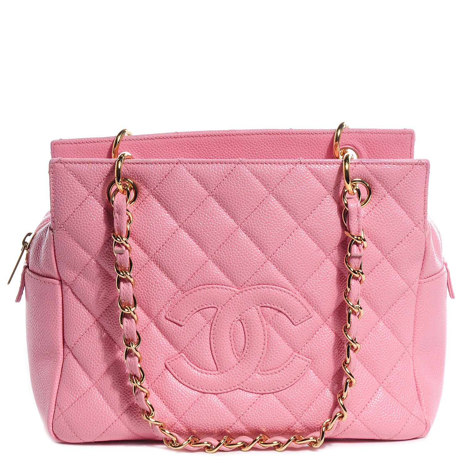 Chanel Caviar Quilted Petit Timeless Shopping Tote PTT Pink 1 of 8