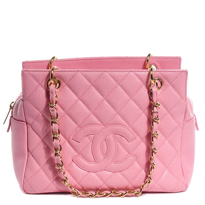 Chanel Caviar Quilted Petit Timeless Shopping Tote PTT Pink 1 of 8