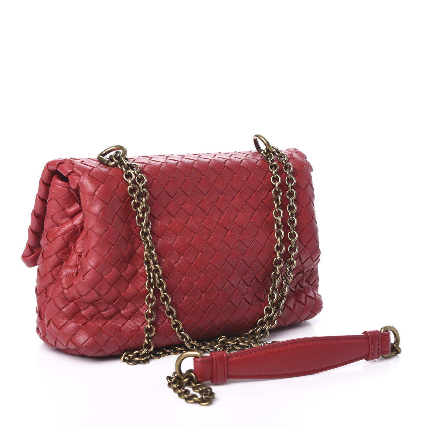 Bottega Veneta Nappa Intrecciato Baby Olimpia Shoulder Bag Vesuvio 3 of 9