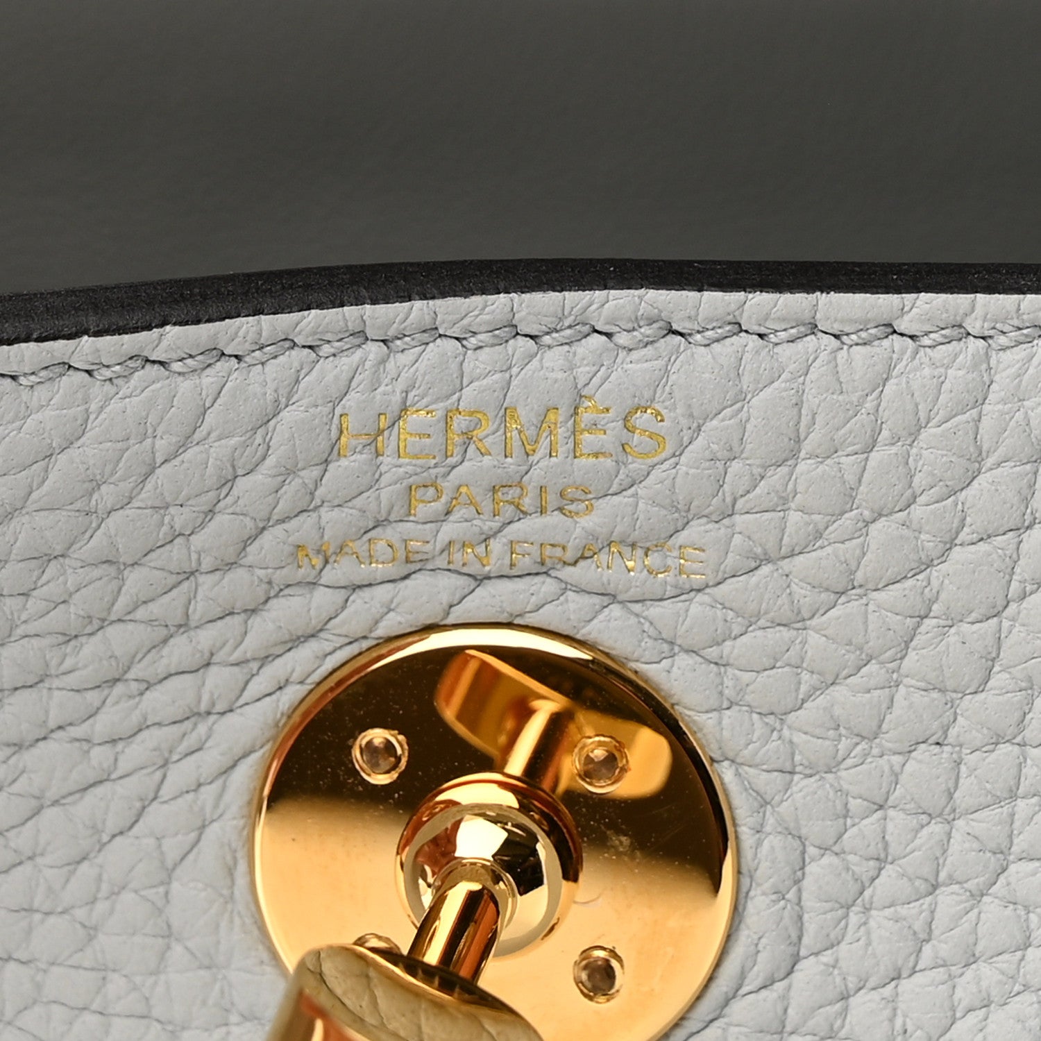 Hermes Taurillon Clemence Mini Lindy 20 Bleu Pale 6 of 11