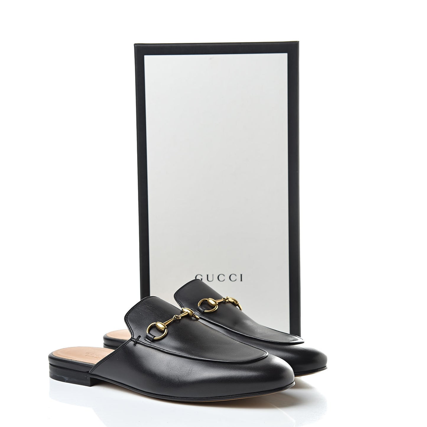 Calfskin Womens Princetown Slippers 39 Black