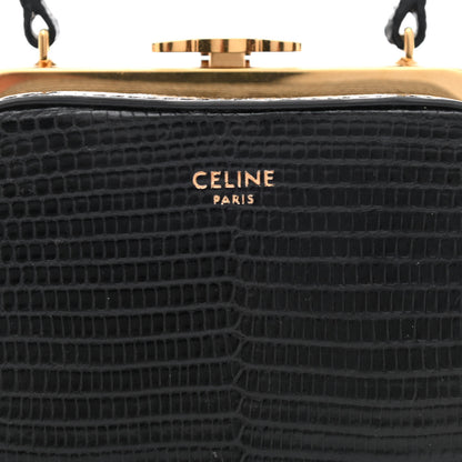 Celine Lizard Triomphe Minaudiere Black 8 of 10