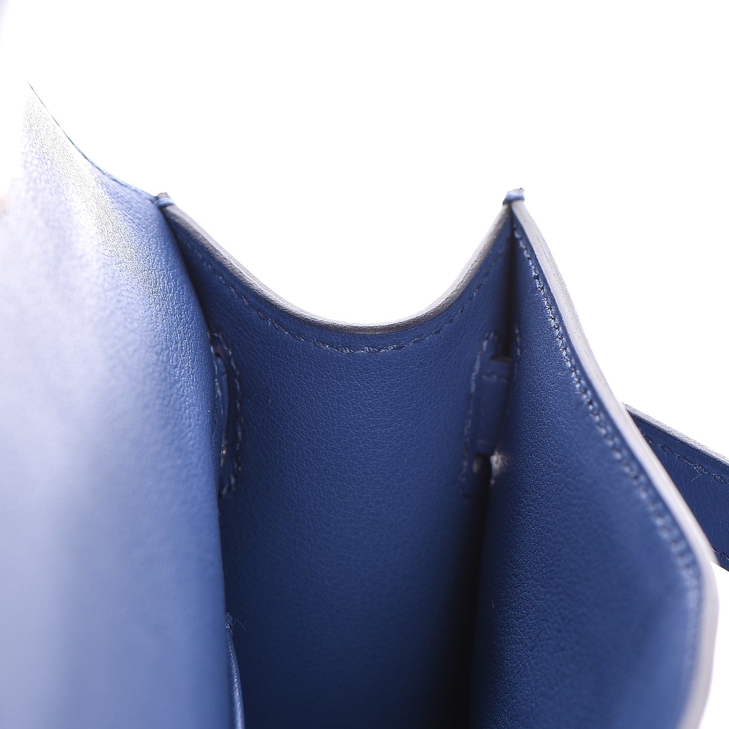 Hermes Swift Kelly Pochette Clutch Bleu Brighton 18 of 27