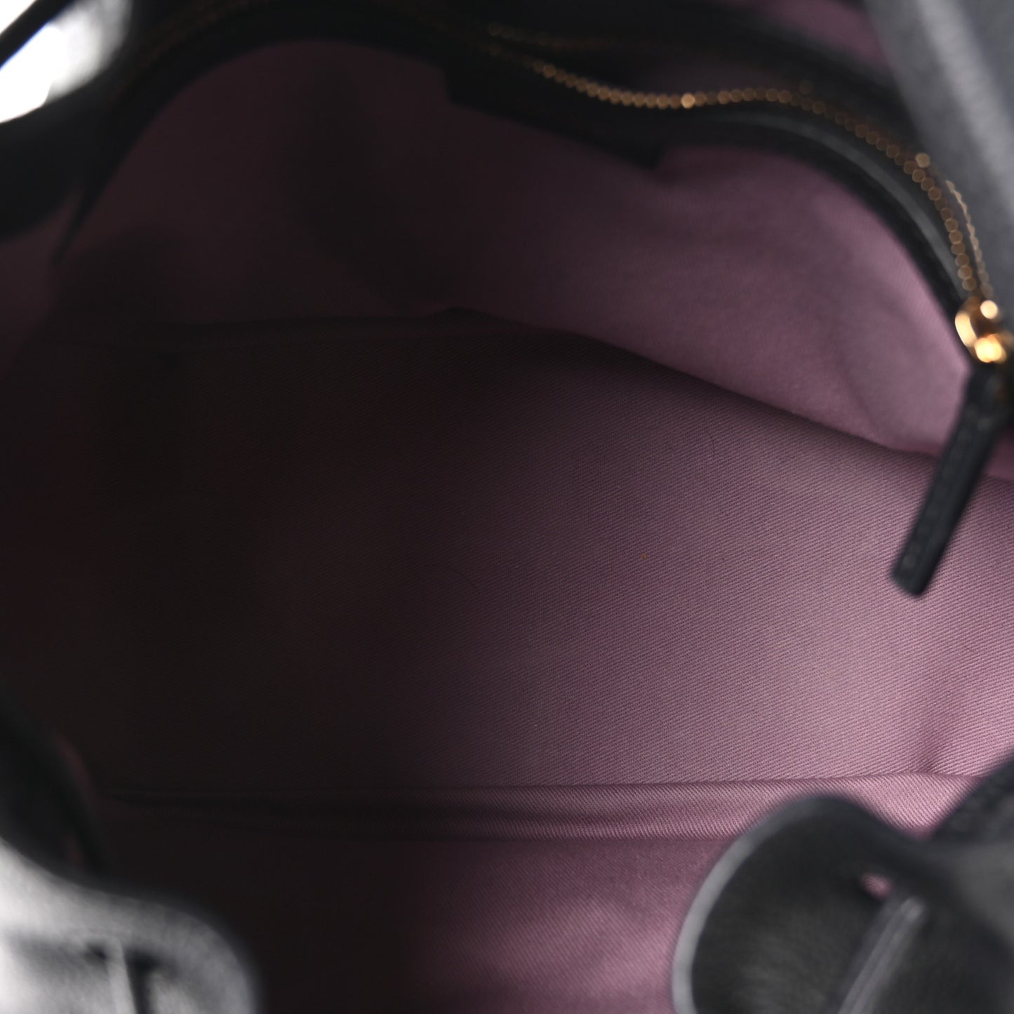 Grained Calfskin La Medusa Bucket Bag Black