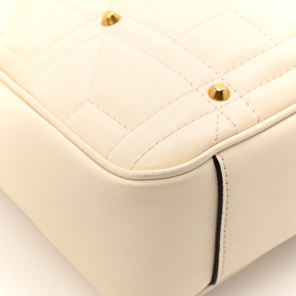 Gucci Calfskin Matelasse Studded Medium GG Marmont Shoulder Bag White 14 of 14