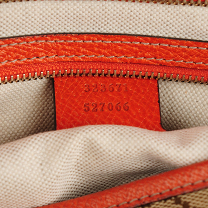 Gucci Monogram Medium Bree Zippered Tote Beige Orange 7 of 7