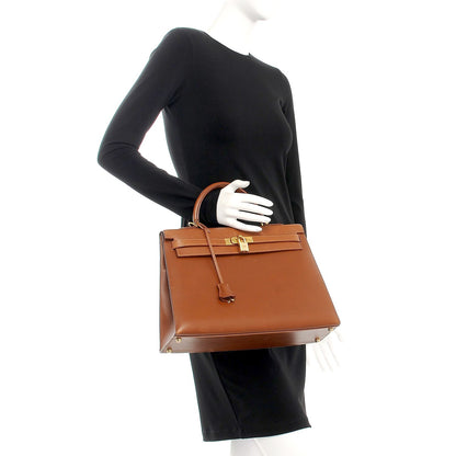 Hermes Box Kelly Sellier 35 Noisette 2 of 38