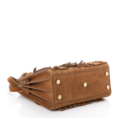 Saint Laurent Suede Fringe Nano Sac De Jour Light Ocre 4 of 6