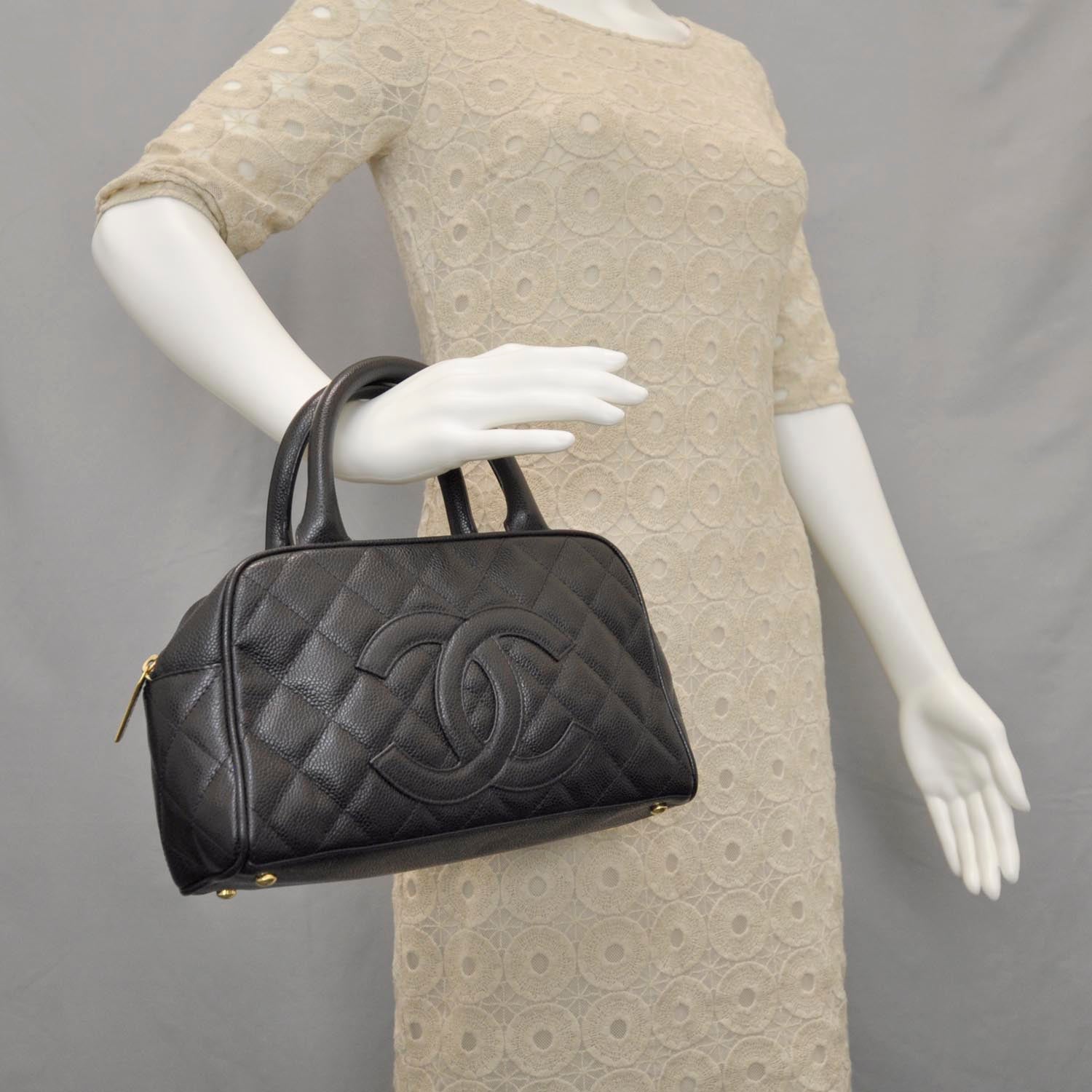 Chanel Caviar Small Bowler Black 2 of 9