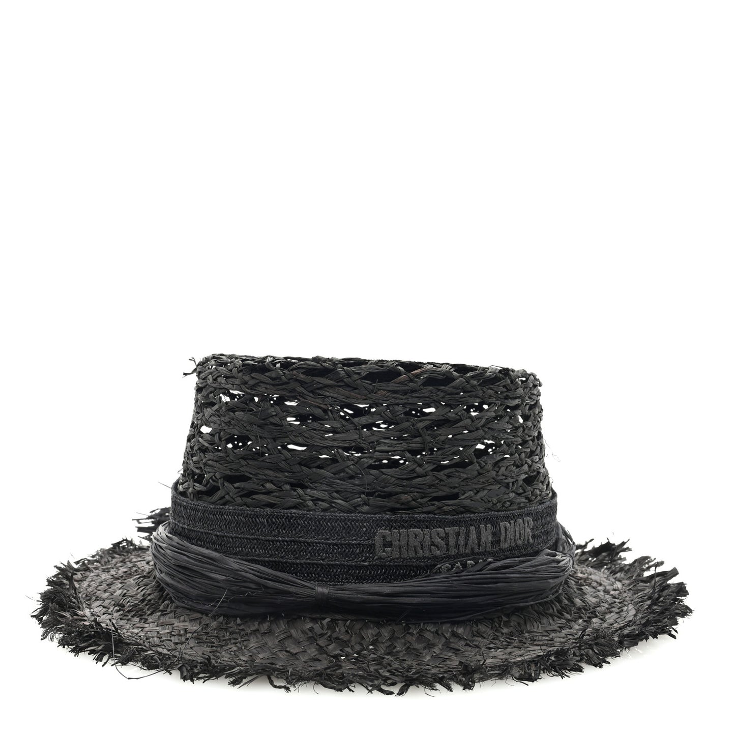 Straw Beach Hat 58 Black