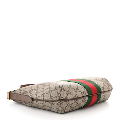 Gucci GG Supreme Monogram Web Small Ophidia Half Moon Hobo Brown 4 of 13