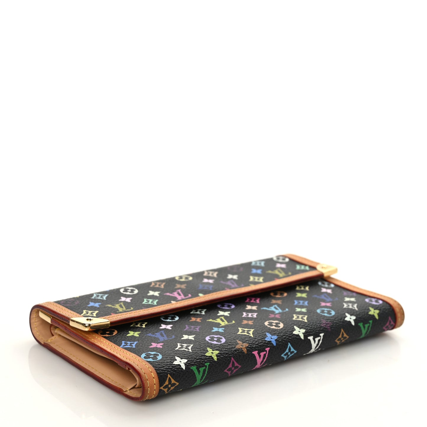 Monogram Multicolor Porte Tresor International Wallet Black