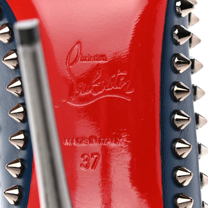 Christian Louboutin Kid Specchio Dorispiky 100 Pumps 37 Dark Gun 6 of 11