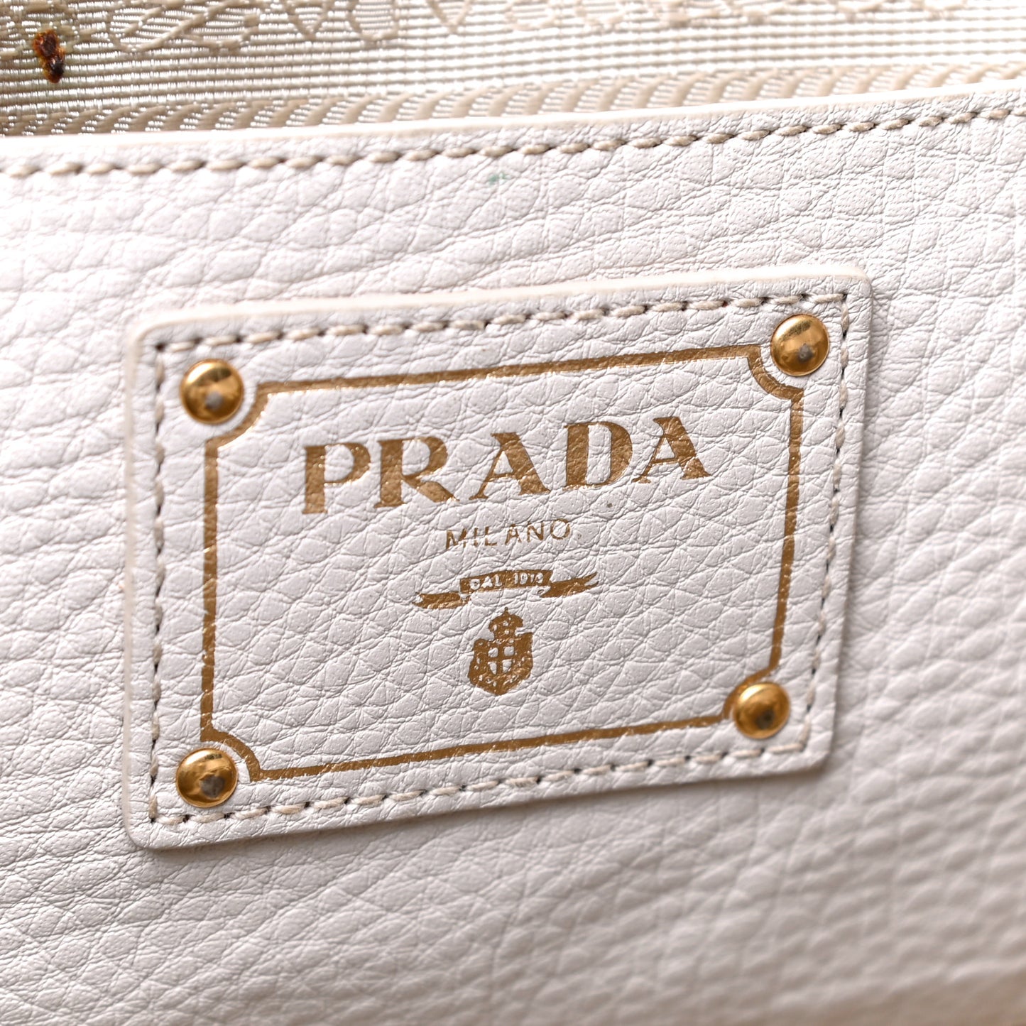 Vitello Daino Top Handle Tote White