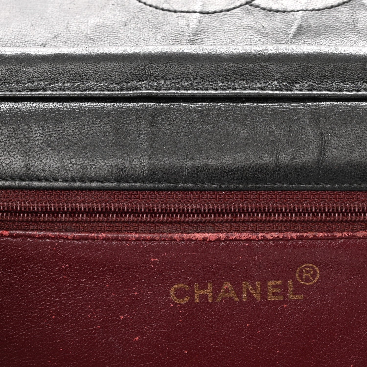 Chanel Lambskin Quilted Medium Single Flap Black 12 of 13