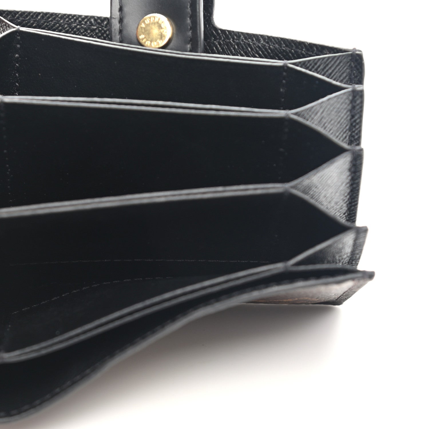 Louis Vuitton Monogram Gusset Card Holder Black 5 of 6